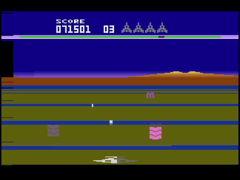 Gameplay of Buck Rogers Planet Of Zoom for Atari 2600